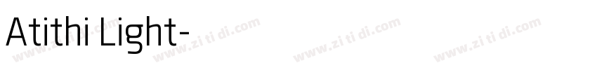 Atithi Light字体转换